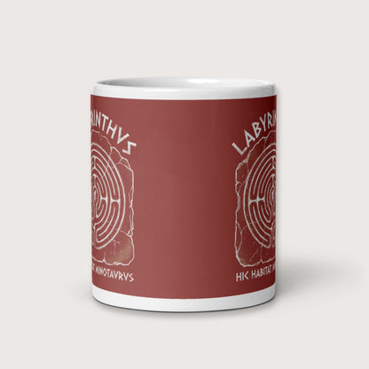 Labyrinthus Here Lives Minotaur Mug - history buff gift by HistoHead