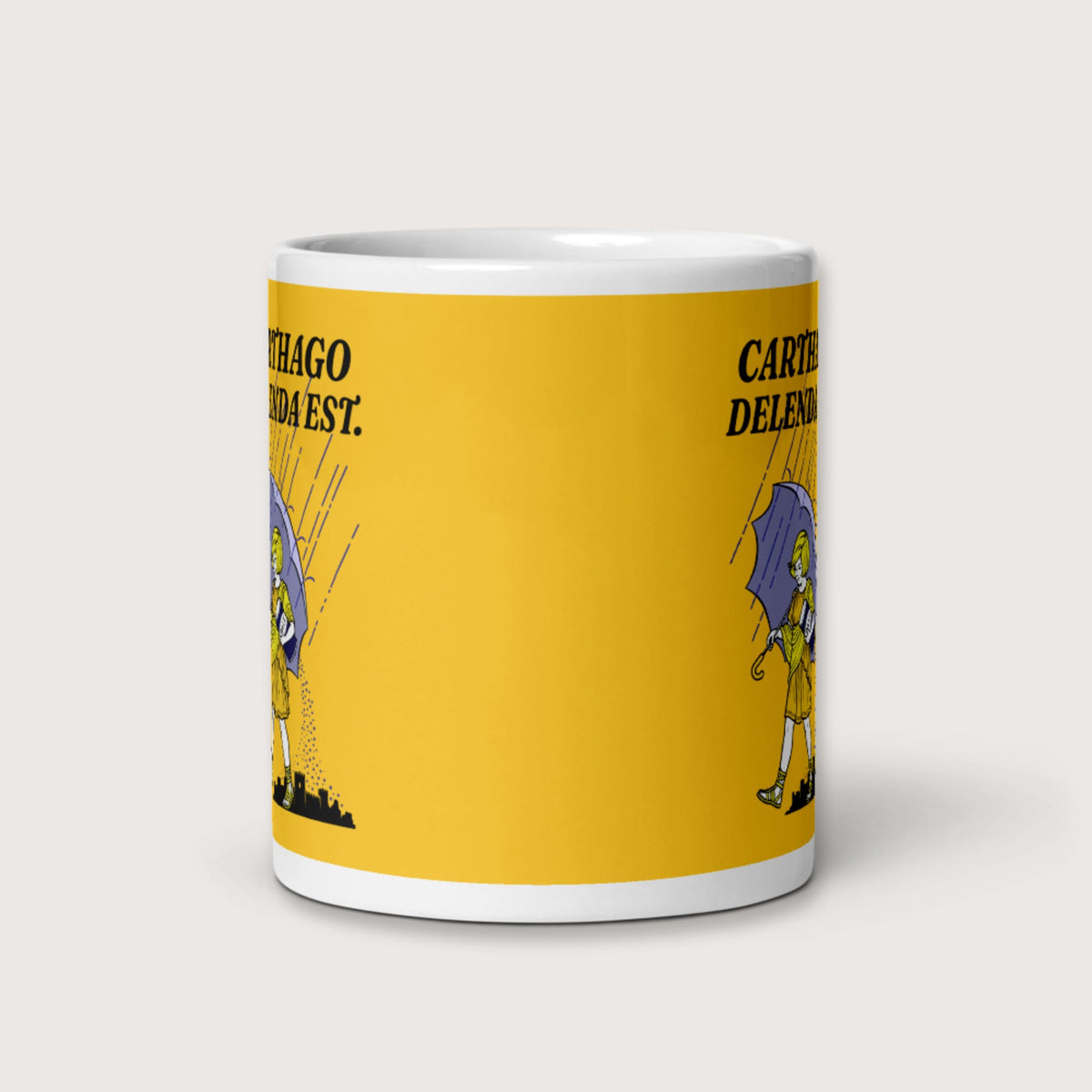 Carthago Delenda Est Salt Girl Mug - history buff gift by HistoHead