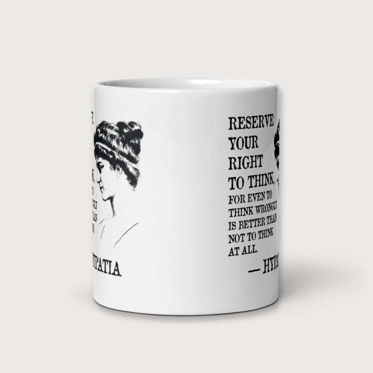 Hypatia Quote Mug - history buff gift by HistoHead