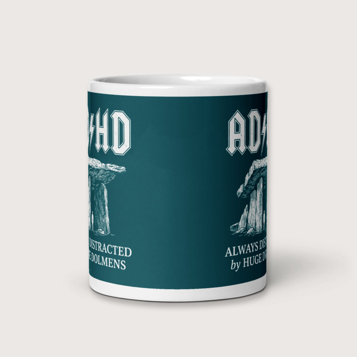 Always Distracted by Huge Dolmens Mug - history buff gift by HistoHead