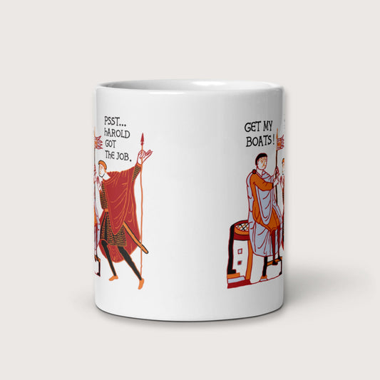 Bayeux Tapestry Harold Got the Job Mug - history buff gift by HistoHead