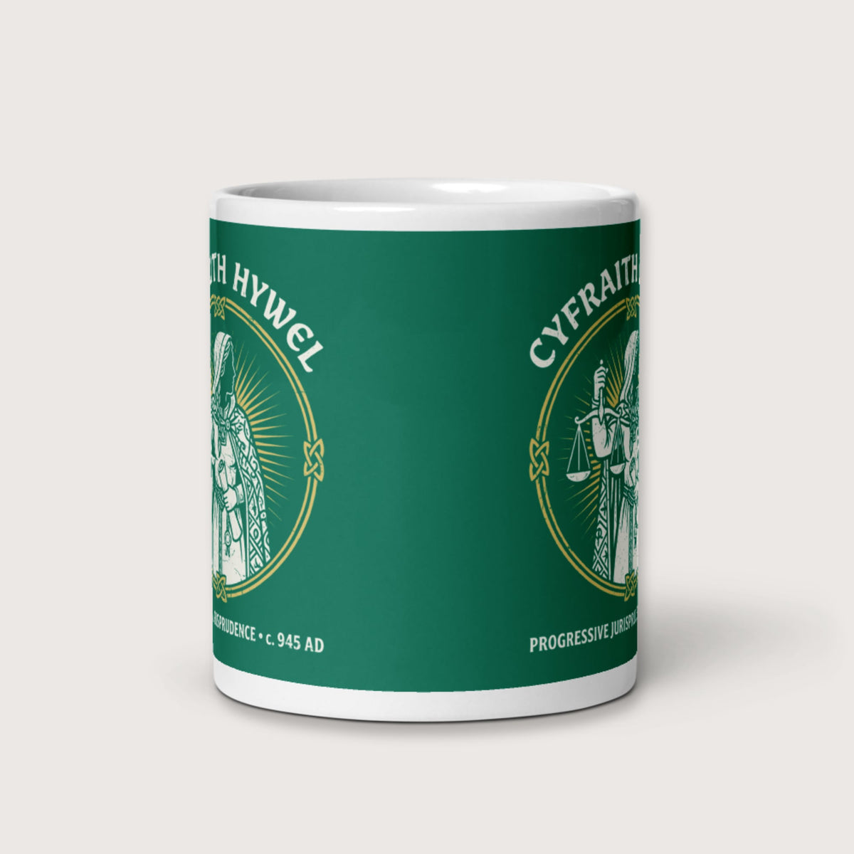 Cyfraith Hywel Progressive Jurisprudence Mug - history buff gift by HistoHead