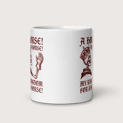 My Kingdom for a Horse Mug - history buff gift by HistoHead