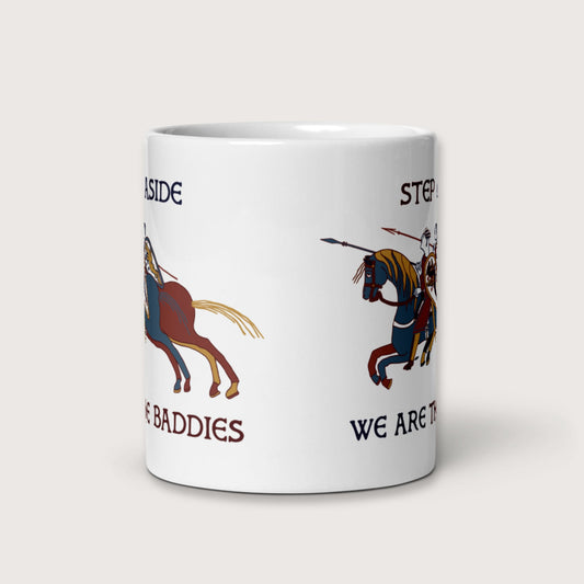 Bayeux Tapestry Step Aside We Are the Baddies Mug - history buff gift by HistoHead