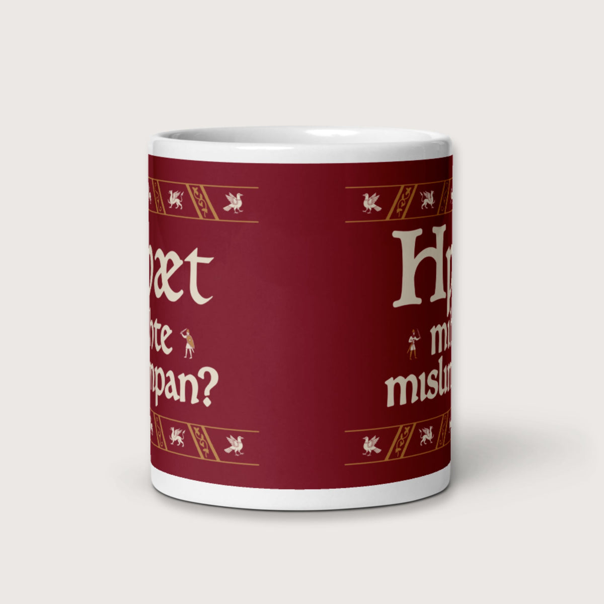 What Could Possibly Go Wrong in Old English (Wynn Version) Mug - history buff gift by HistoHead