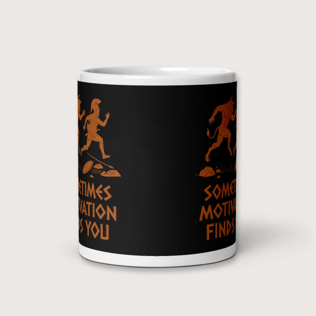 Motivation Finds You Minotaur Edition Mug - history buff gift by HistoHead