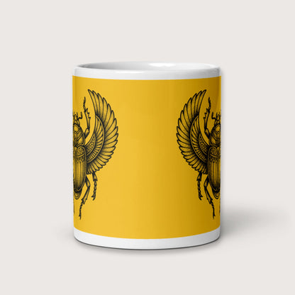Khepri God of Rebirth Mug - history buff gift by HistoHead