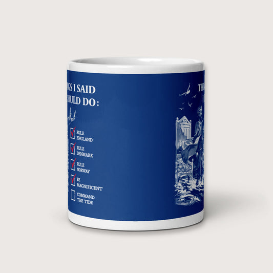 Cnut the Great Commanding the Tide Mug - history buff gift by HistoHead