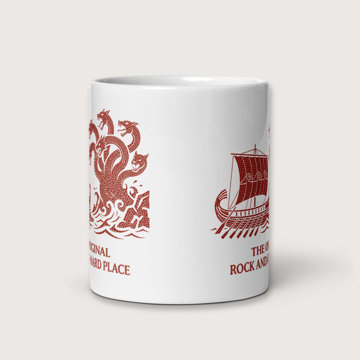 Odyssey Rock and a Hard Place Mug - history buff gift by HistoHead