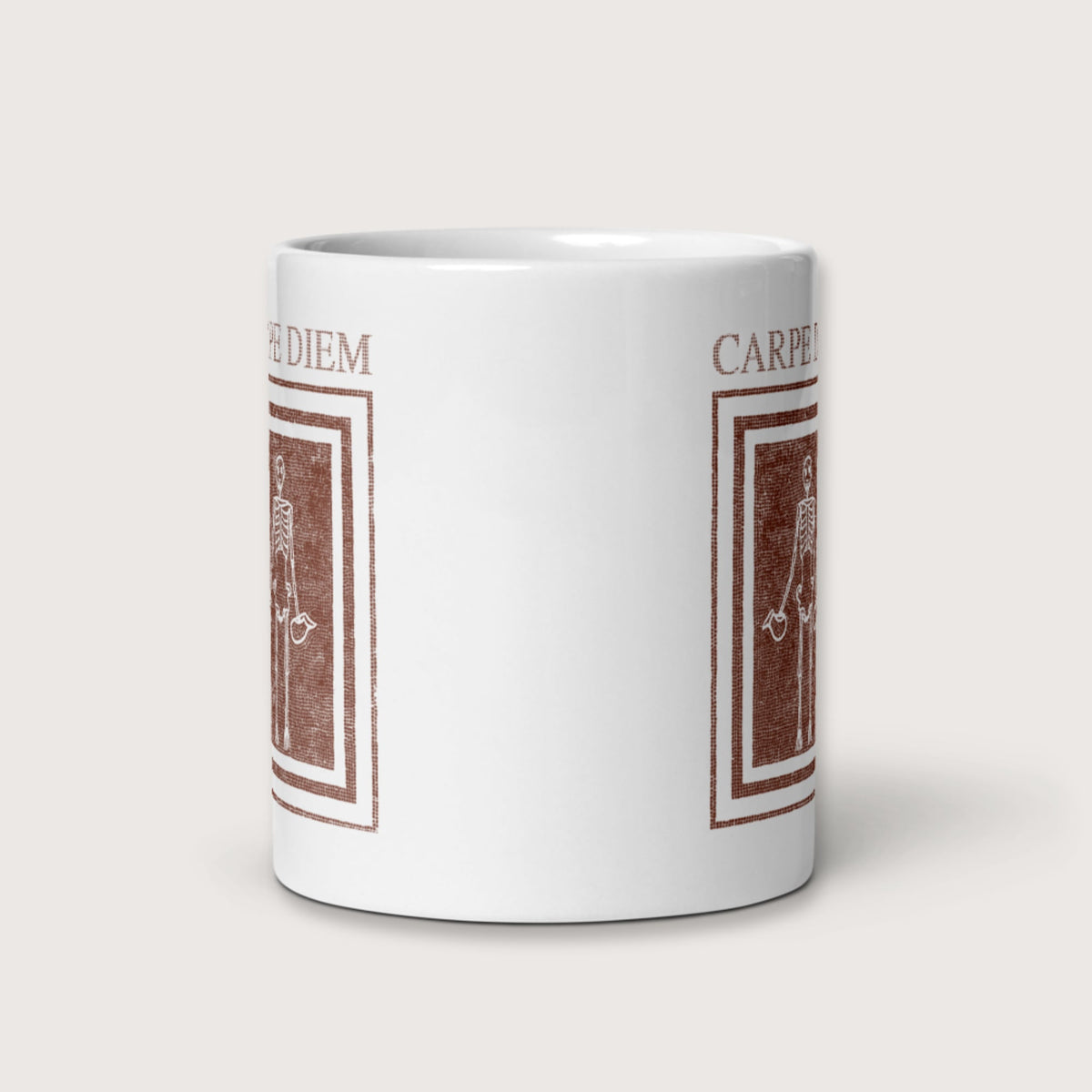 Carpe Diem Skeleton Mug - history buff gift by HistoHead