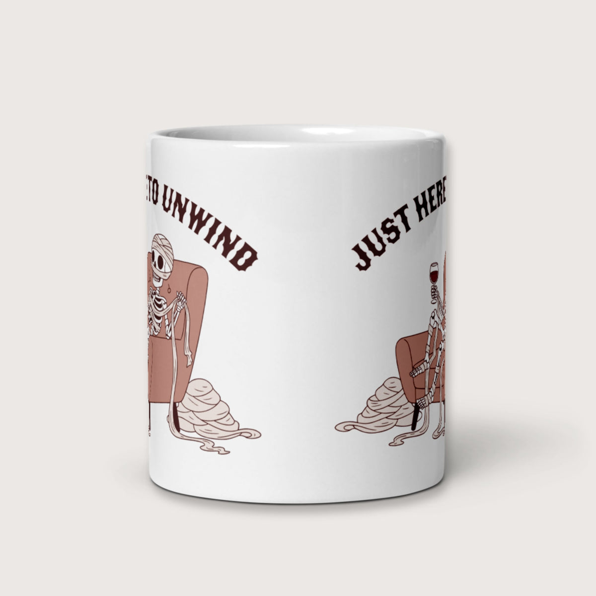 Just Here to Unwind Mug - history buff gift by HistoHead