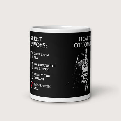Vlad the Impaler How to Greet Guide Mug - history buff gift by HistoHead