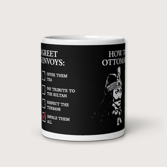 Vlad the Impaler How to Greet Guide Mug - history buff gift by HistoHead