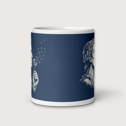 Caesar Blowing Wishes Mug - history buff gift by HistoHead
