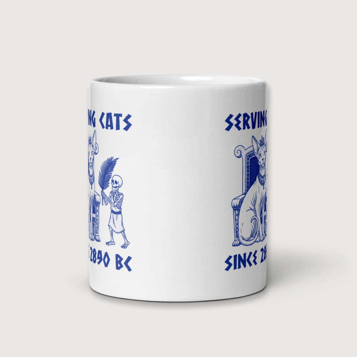 Serving Cats Since 2890 BC Mug - history buff gift by HistoHead