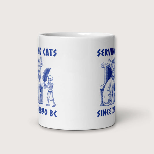 Serving Cats Since 2890 BC Mug - history buff gift by HistoHead
