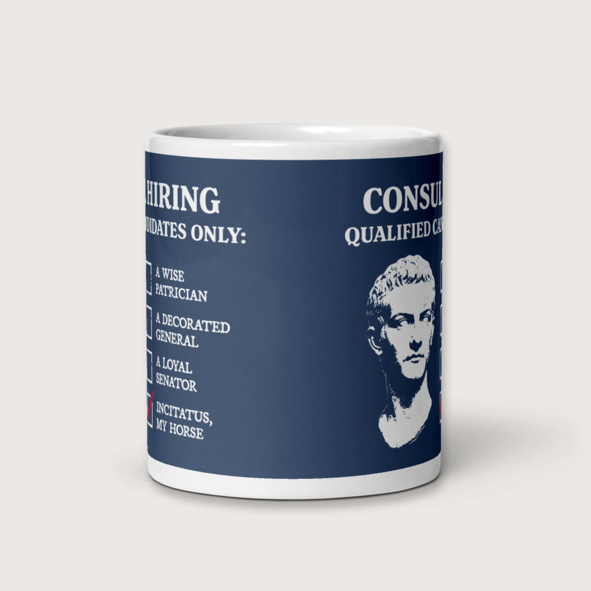 Caligula's Nominee for Consul Mug - history buff gift by HistoHead