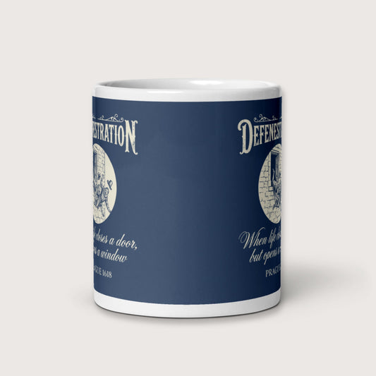 Defenestration When Life Closes A Door But Opens A Window Mug - history buff gift by HistoHead