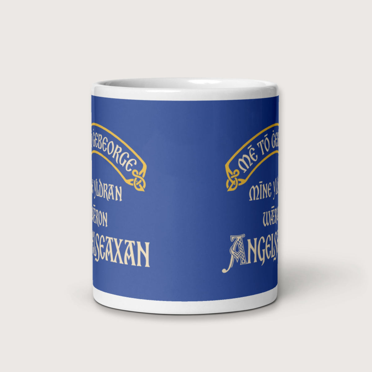 In My Defense My Ancestors Were Anglo-Saxons in Old English Mug - history buff gift by HistoHead