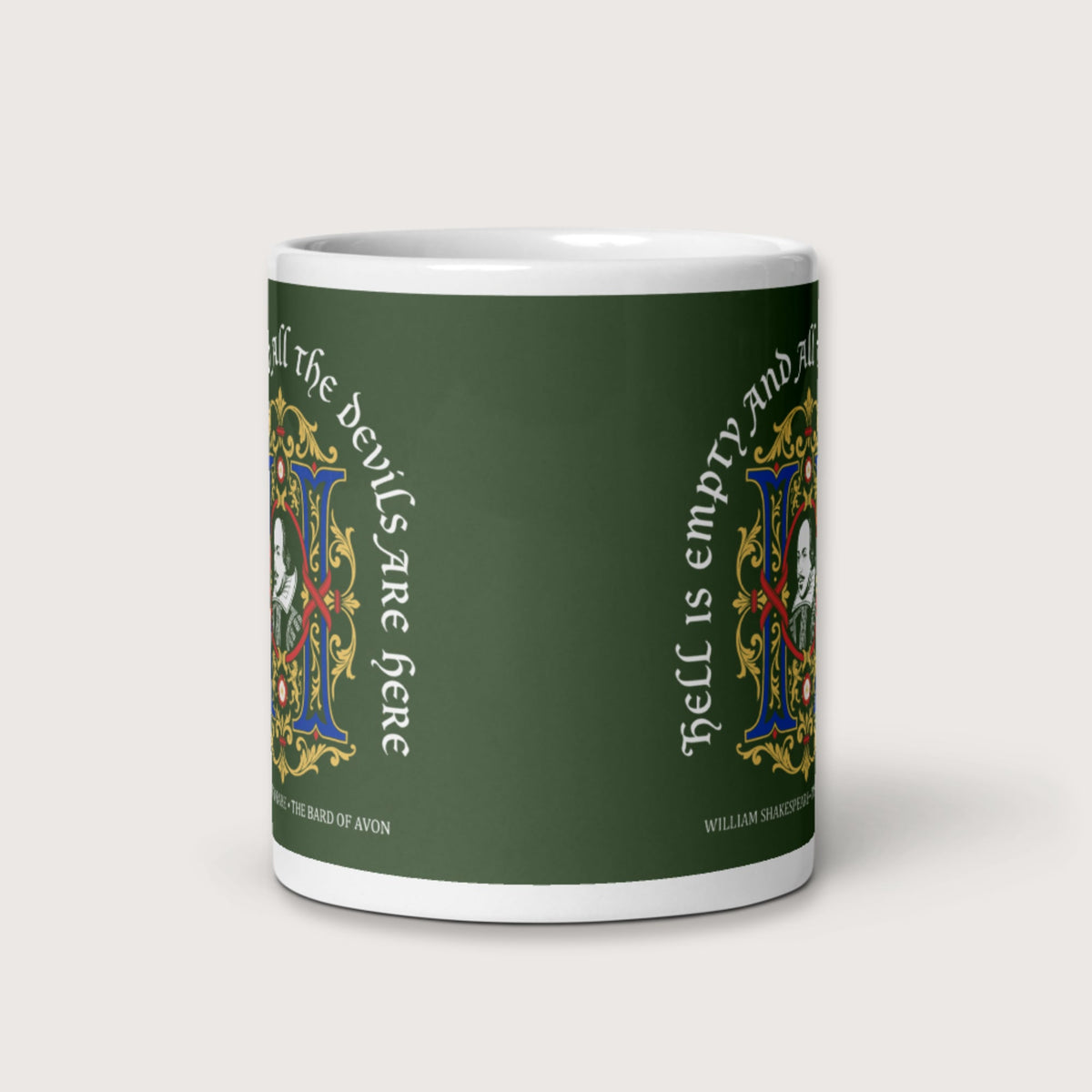 Shakespeare Hell Is Empty Mug - history buff gift by HistoHead