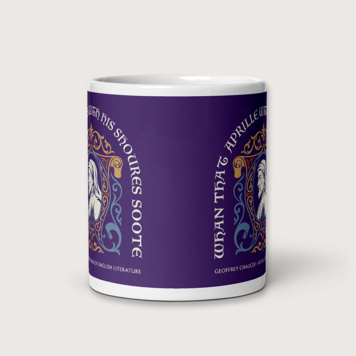 Geoffrey Chaucer Mug - history buff gift by HistoHead