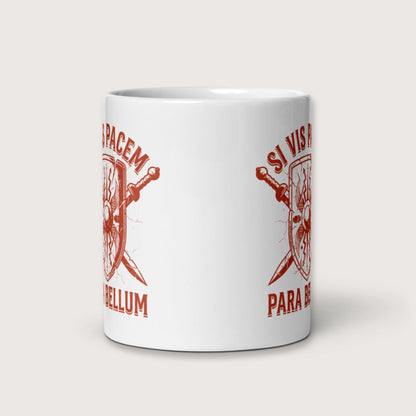 Si Vis Pacem Para Bellum Scutum Mug - history buff gift by HistoHead
