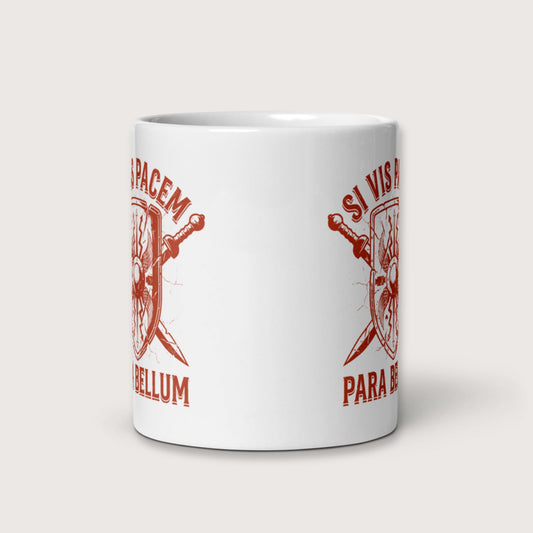 Si Vis Pacem Para Bellum Scutum Mug - history buff gift by HistoHead