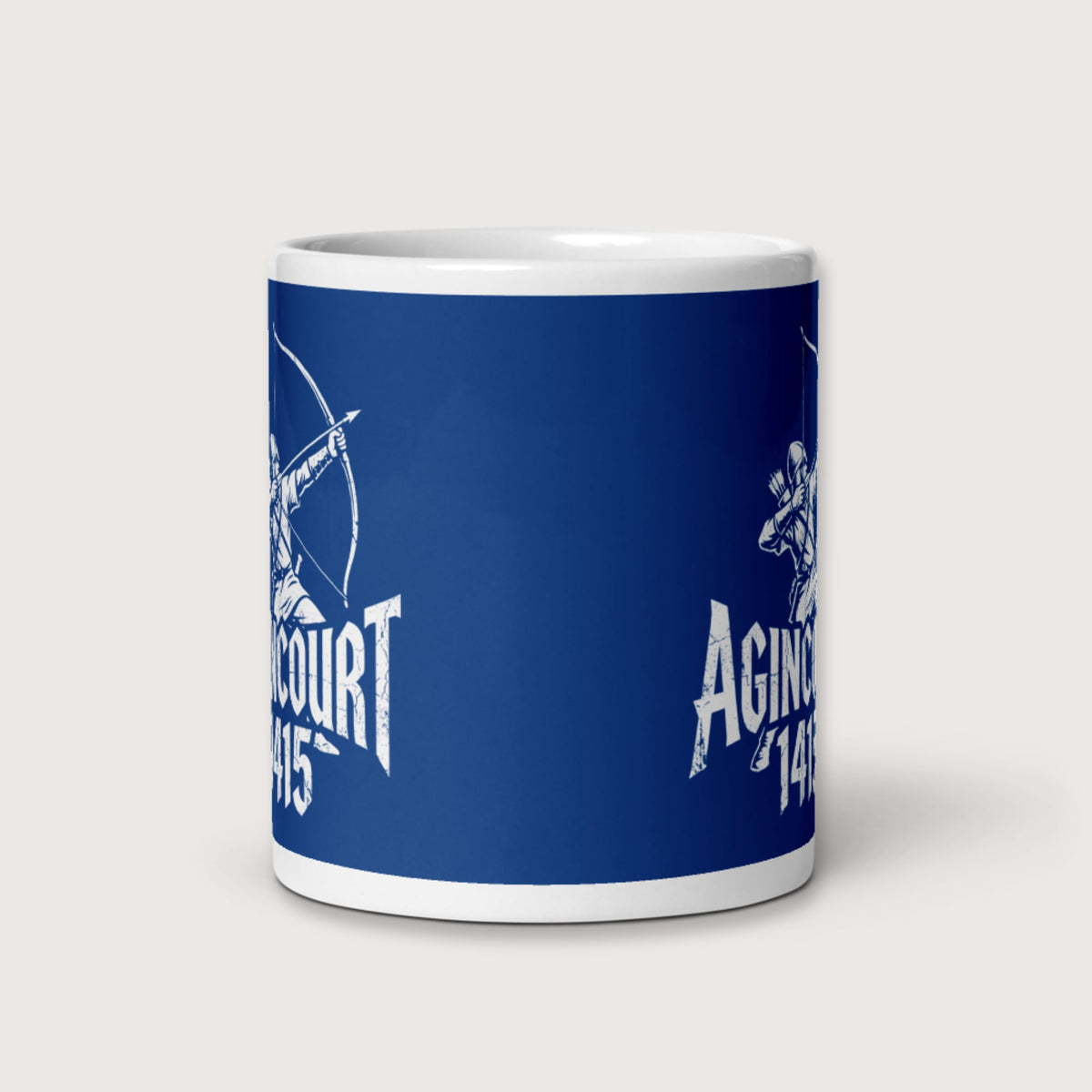 Agincourt 1415 Longbowman Mug - history buff gift by HistoHead