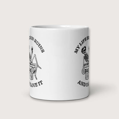My Life is in Ruins Mug - history buff gift by HistoHead