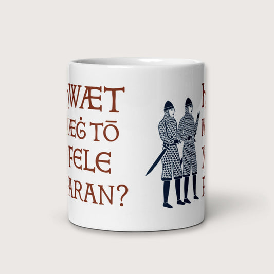 What Could Possibly Go Wrong in Old English Mug - history buff gift by HistoHead