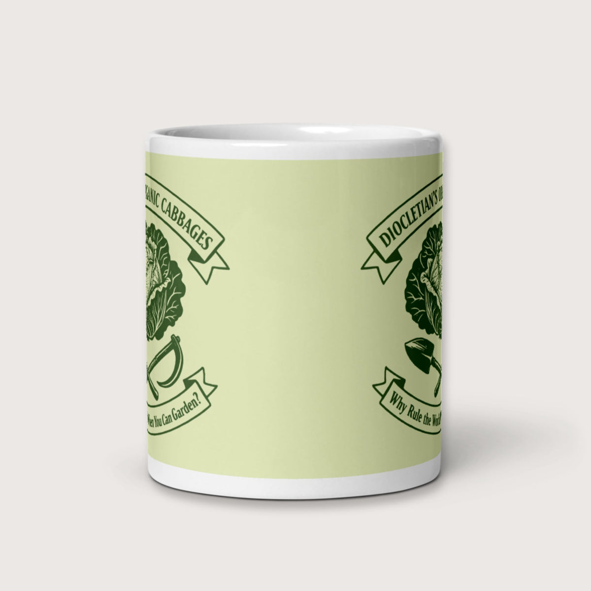 Diocletian's Cabbage Mug - history buff gift by HistoHead