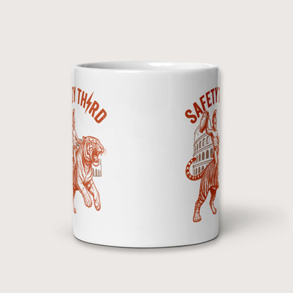 Gladiator Safety Third Mug - history buff gift by HistoHead