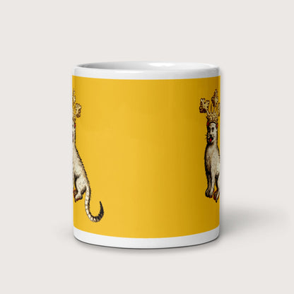 Medieval Cat King Mug - history buff gift by HistoHead