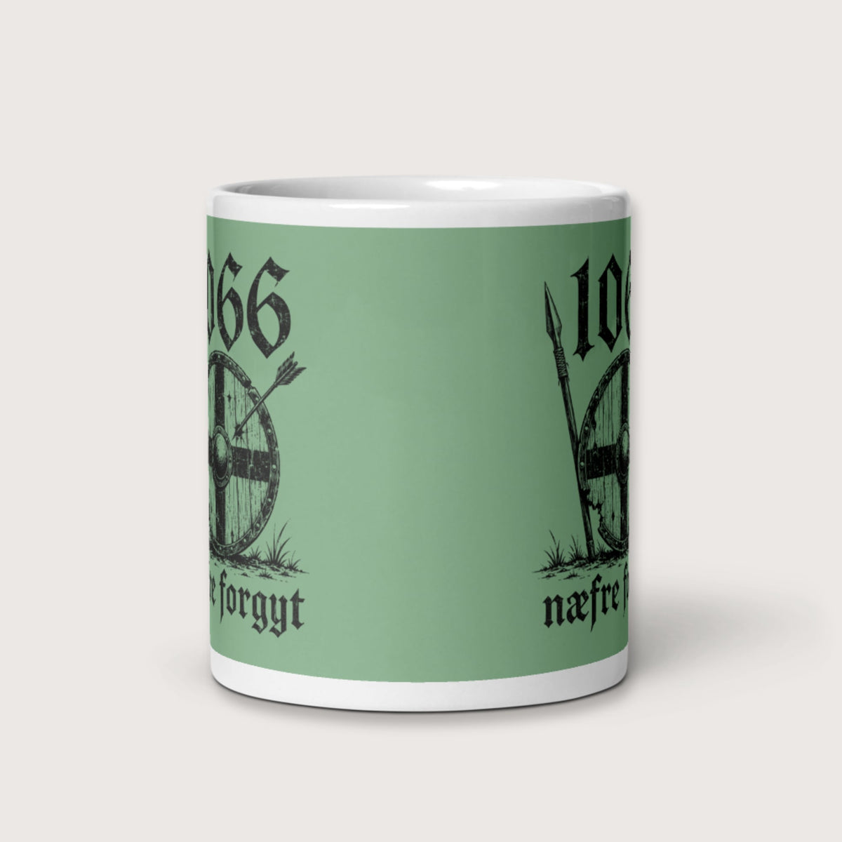 1066 Never Forget in Old English Mug - history buff gift by HistoHead