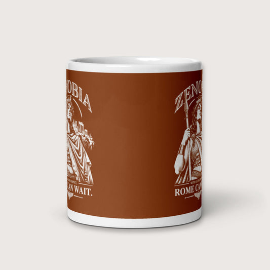 Zenobia With All Due Respect Rome Can Wait Mug - history buff gift by HistoHead
