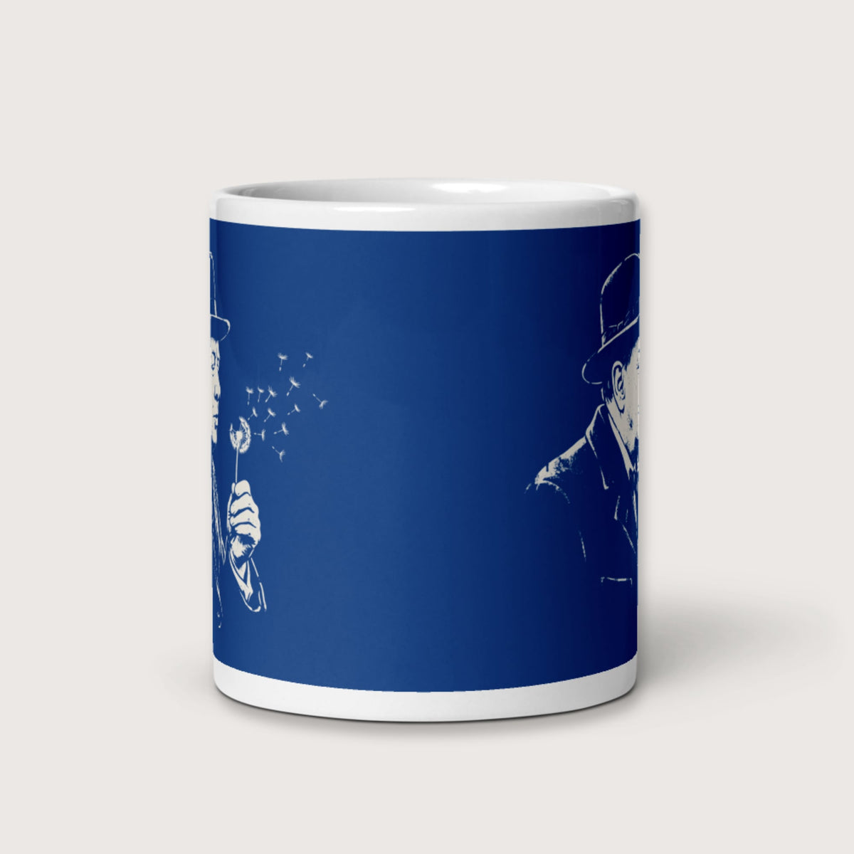 Winston Churchill Blowing Wishes Mug - history buff gift by HistoHead