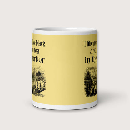 Coffee Black Tea in the Harbor Mug - history buff gift by HistoHead