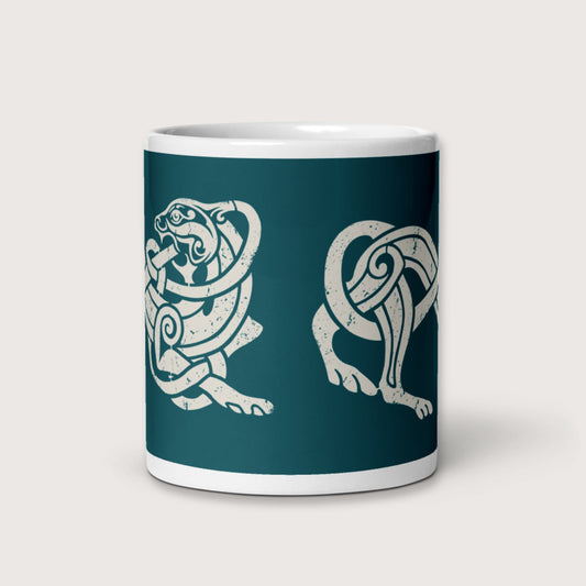 Norse Lion Mug - history buff gift by HistoHead