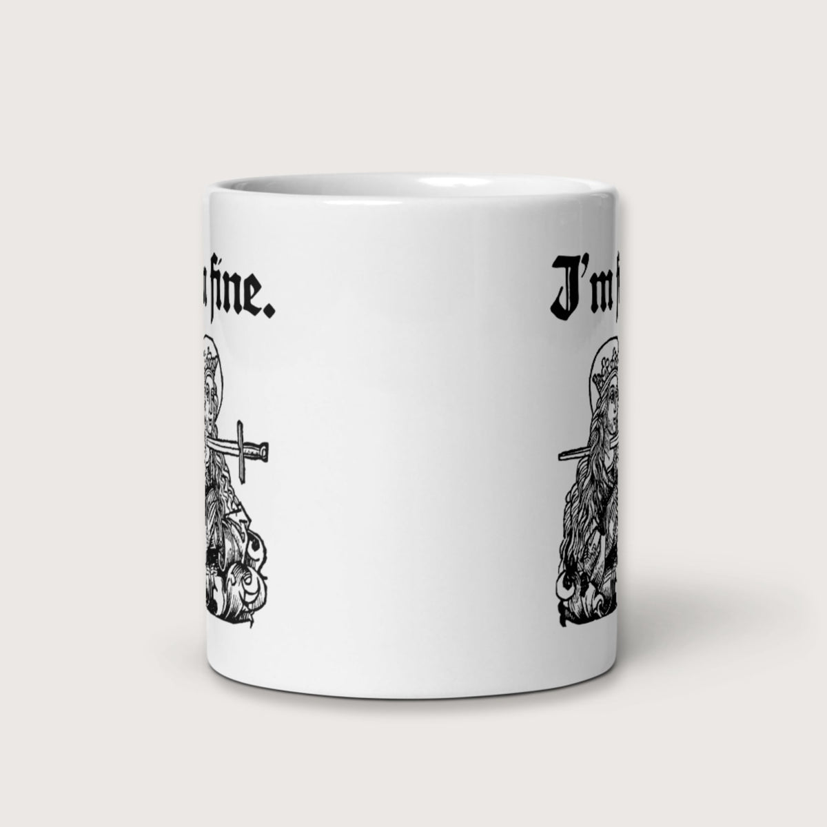 Saint Lucy I'm Fine Mug - history buff gift by HistoHead
