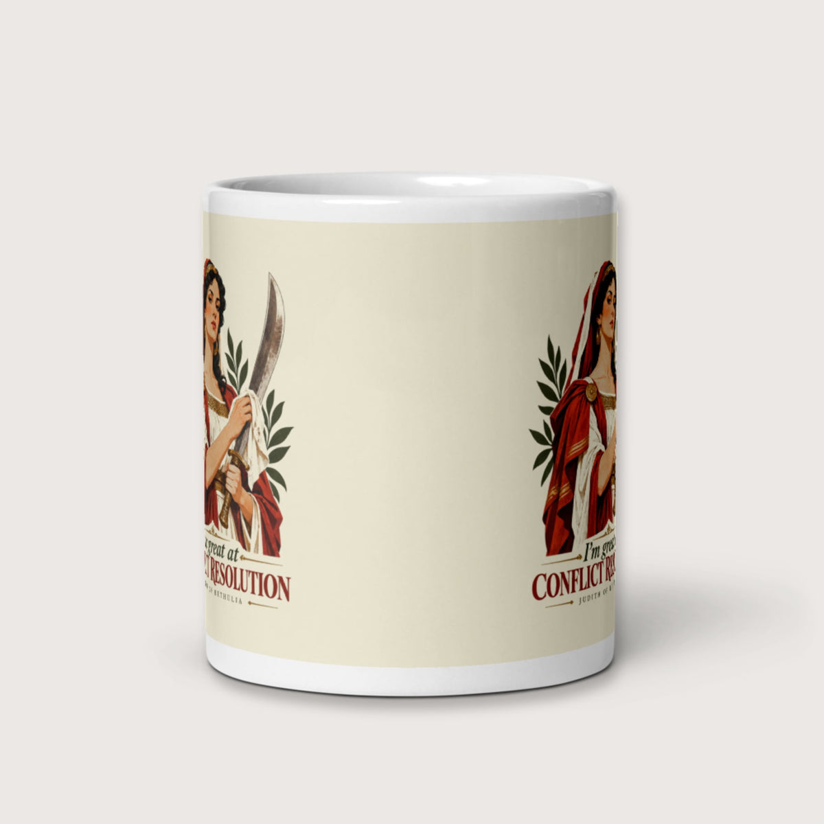 Judith of Bethulia I'm Great at Conflict Resolution Mug - history buff gift by HistoHead