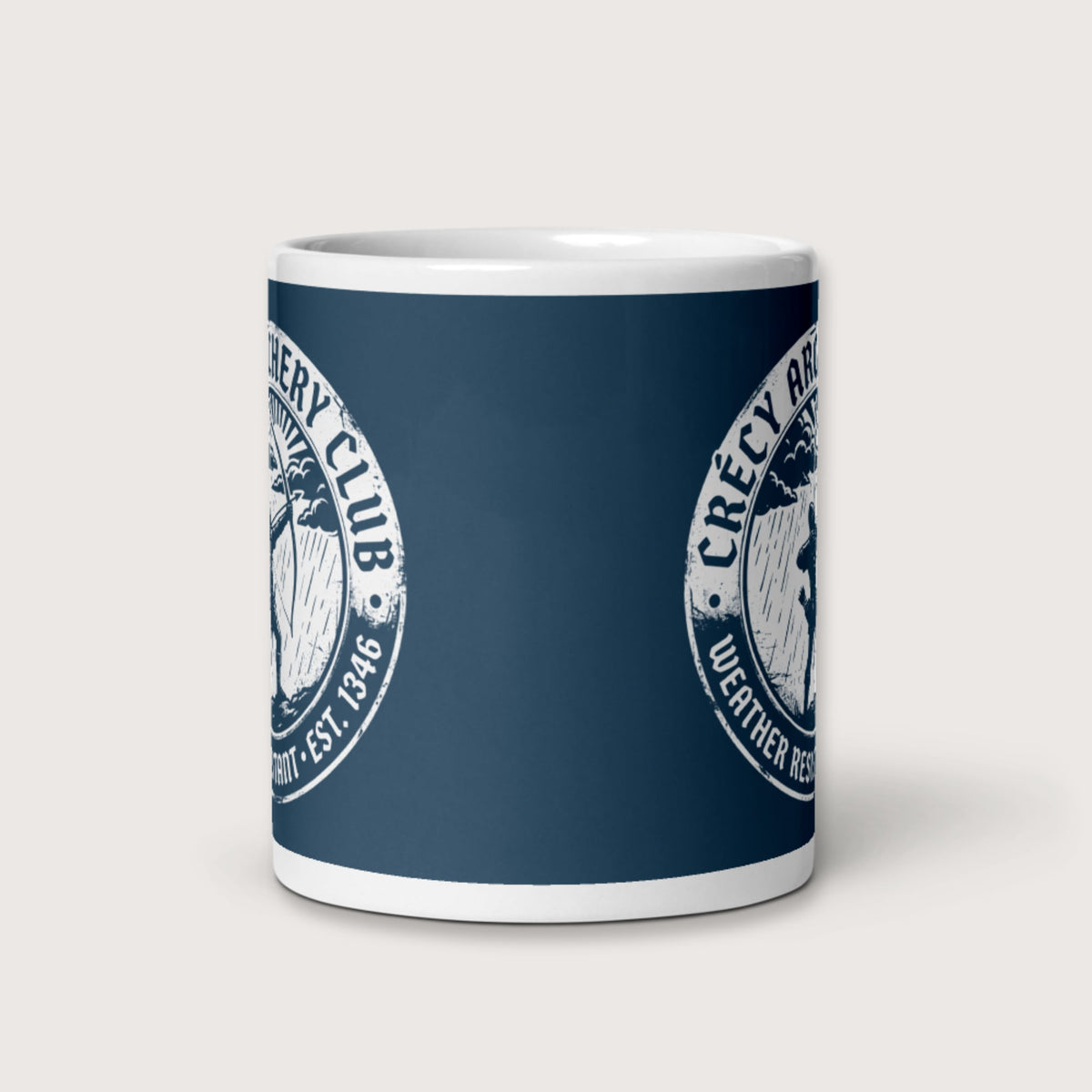 Crecy Archery Club Mug - history buff gift by HistoHead