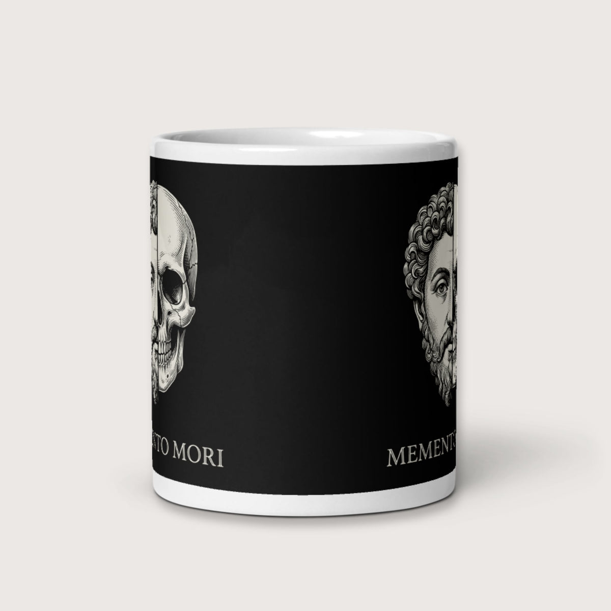 Marcus Aurelius Skull Mug - history buff gift by HistoHead