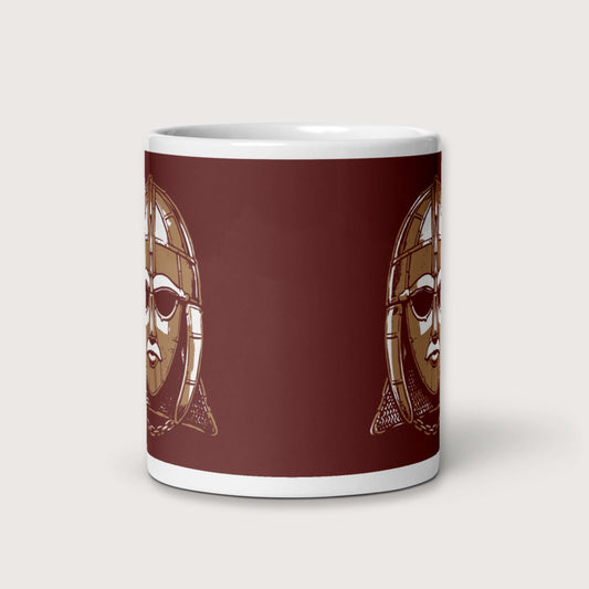 Sutton Hoo Helmet Mug - history buff gift by HistoHead