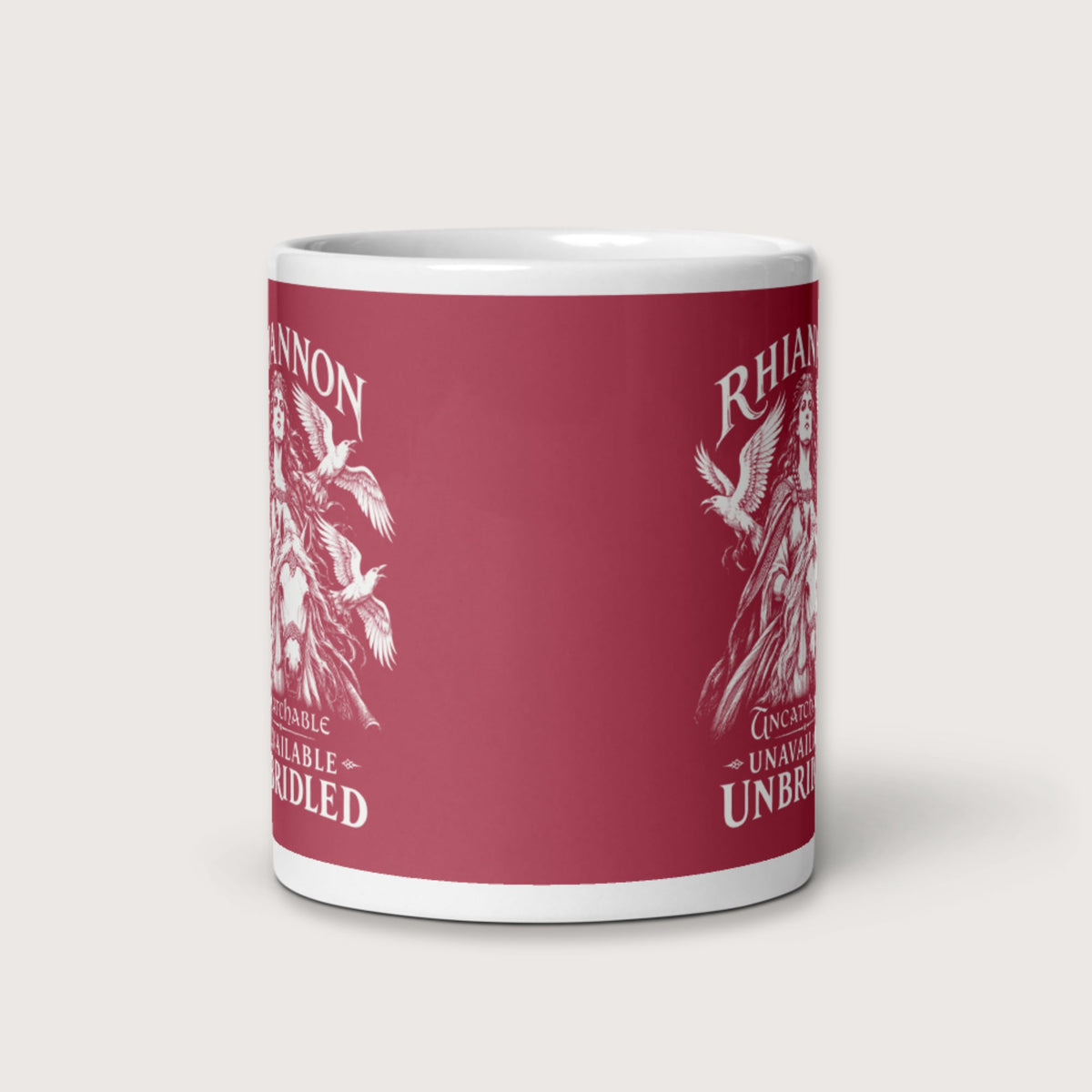 Rhiannon Uncatchable Unavailable Unbridled Mug - history buff gift by HistoHead