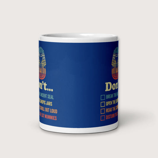 King Tutankhamun Advice Mug - history buff gift by HistoHead