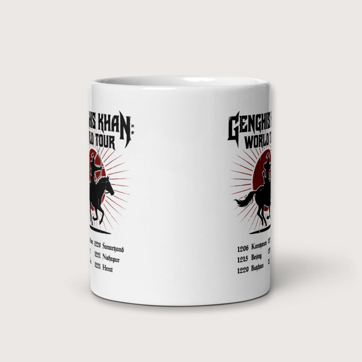 Genghis Khan World Tour Mug - history buff gift by HistoHead