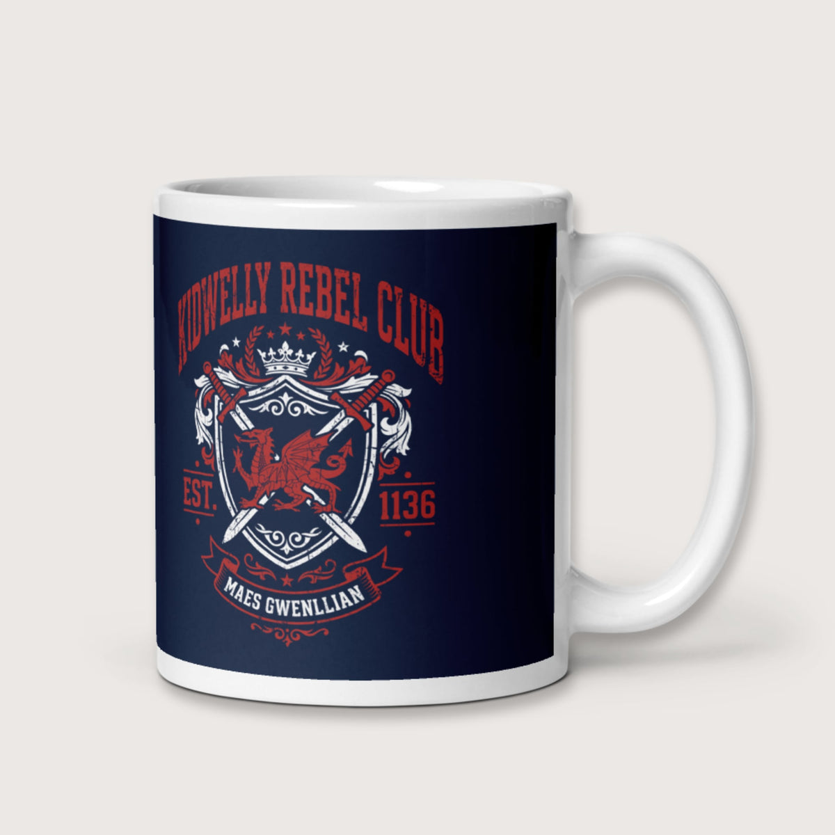Kidwelly Rebel Club Maes Gwenllian 1136 Mug - history buff gift by HistoHead