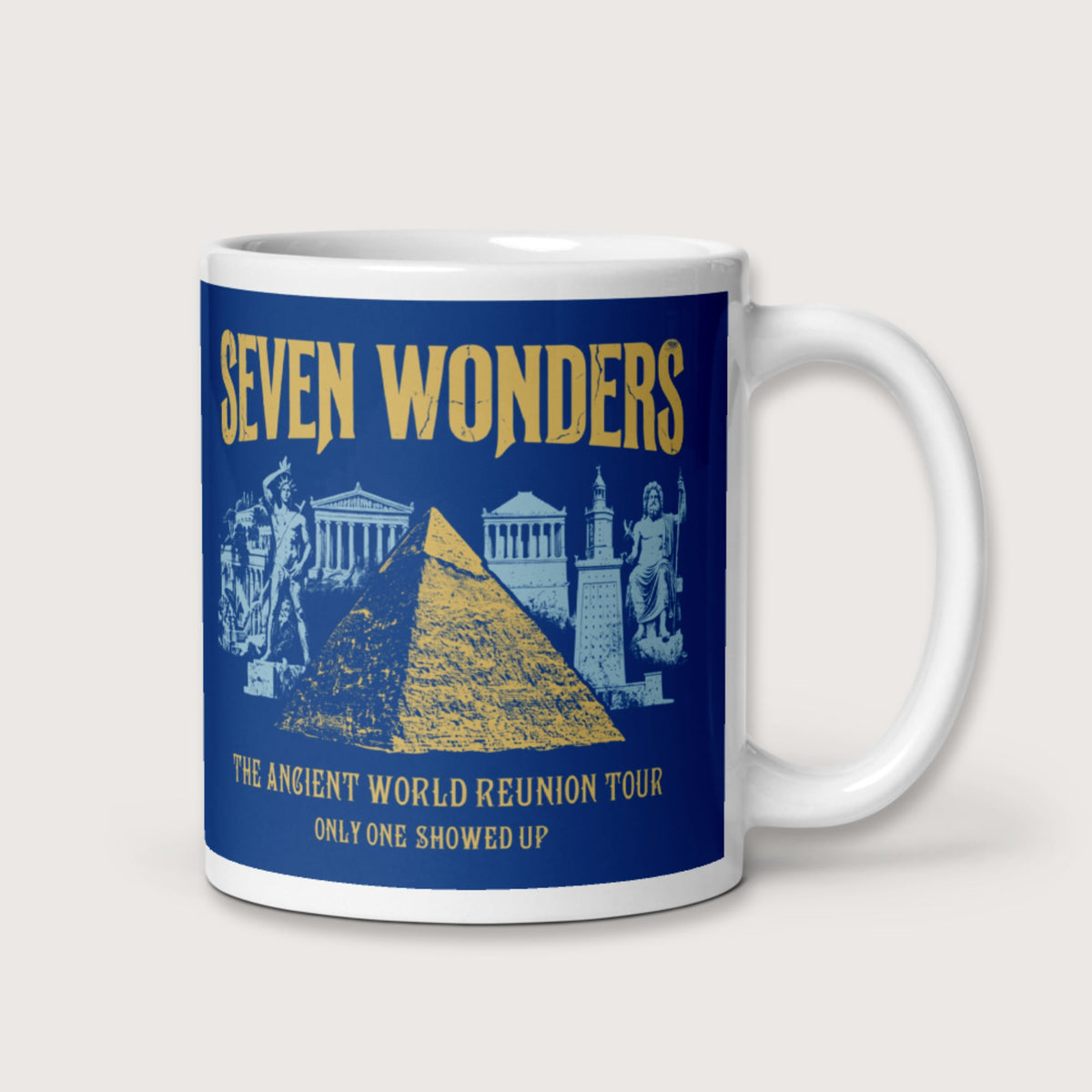 Seven Wonders Reunion Tour Mug - history buff gift by HistoHead