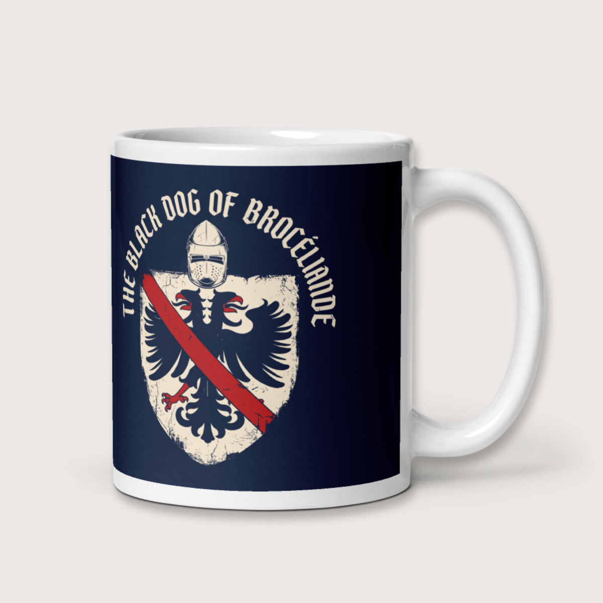 Du Guesclin The Black Dog of Brocéliande Mug - history buff gift by HistoHead