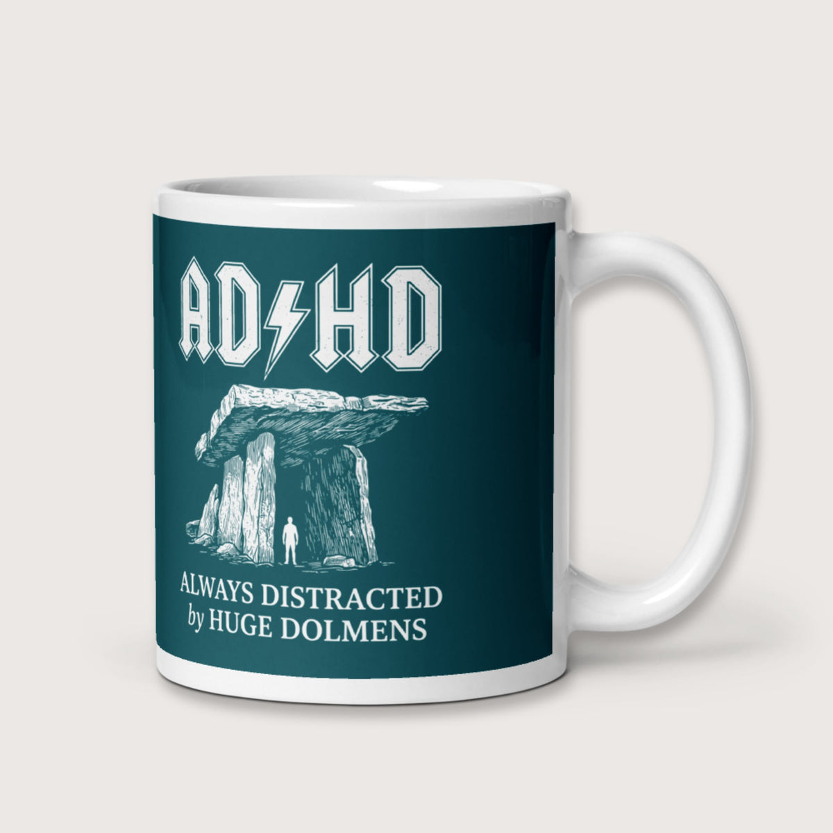 Always Distracted by Huge Dolmens Mug - history buff gift by HistoHead